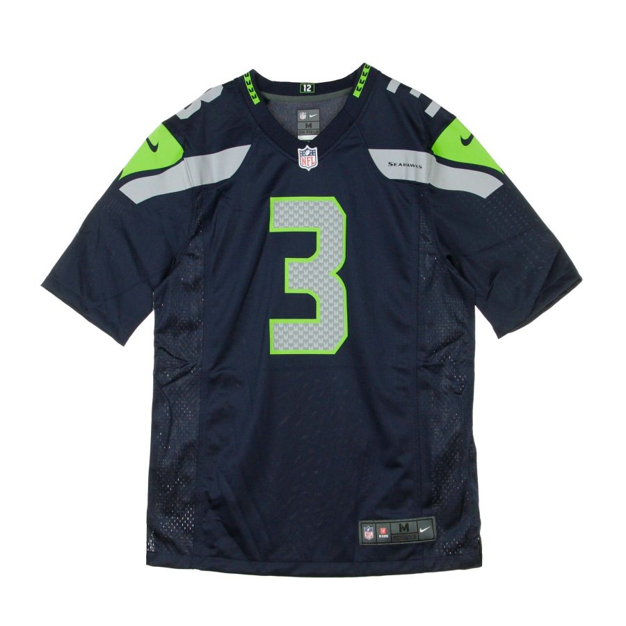 American Football Jacket Men's NFL Game Team Color Jersey No.3 Wilson Seasea Original Team Colors