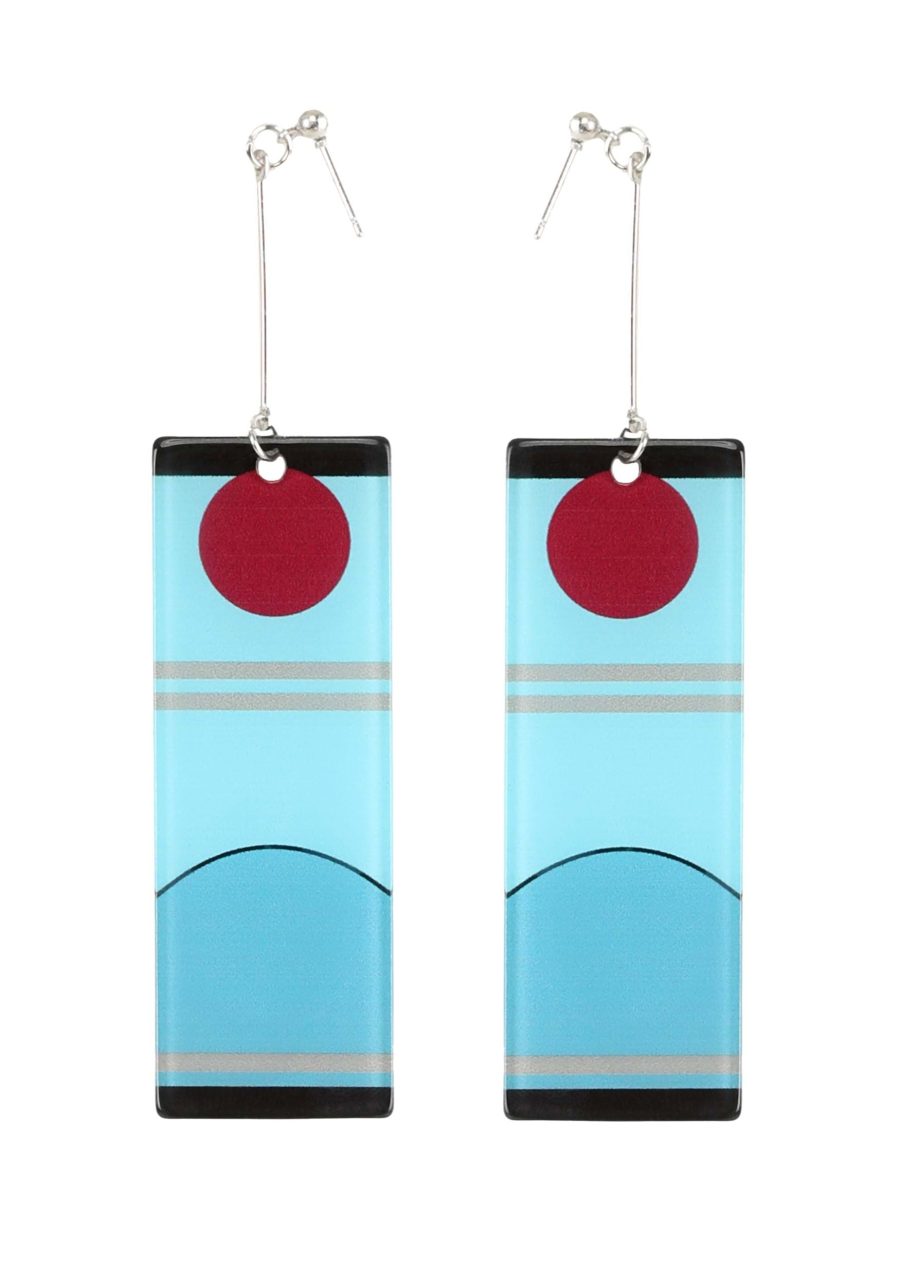 Anime Slayer Costume Earrings