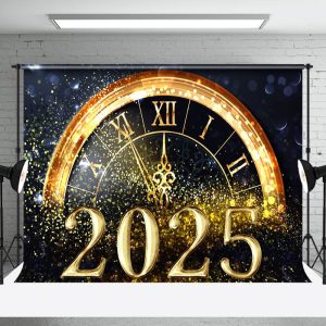 Aperturee 2025 Happy New Year Countdown Wine Glass Backdrop - Aperturee