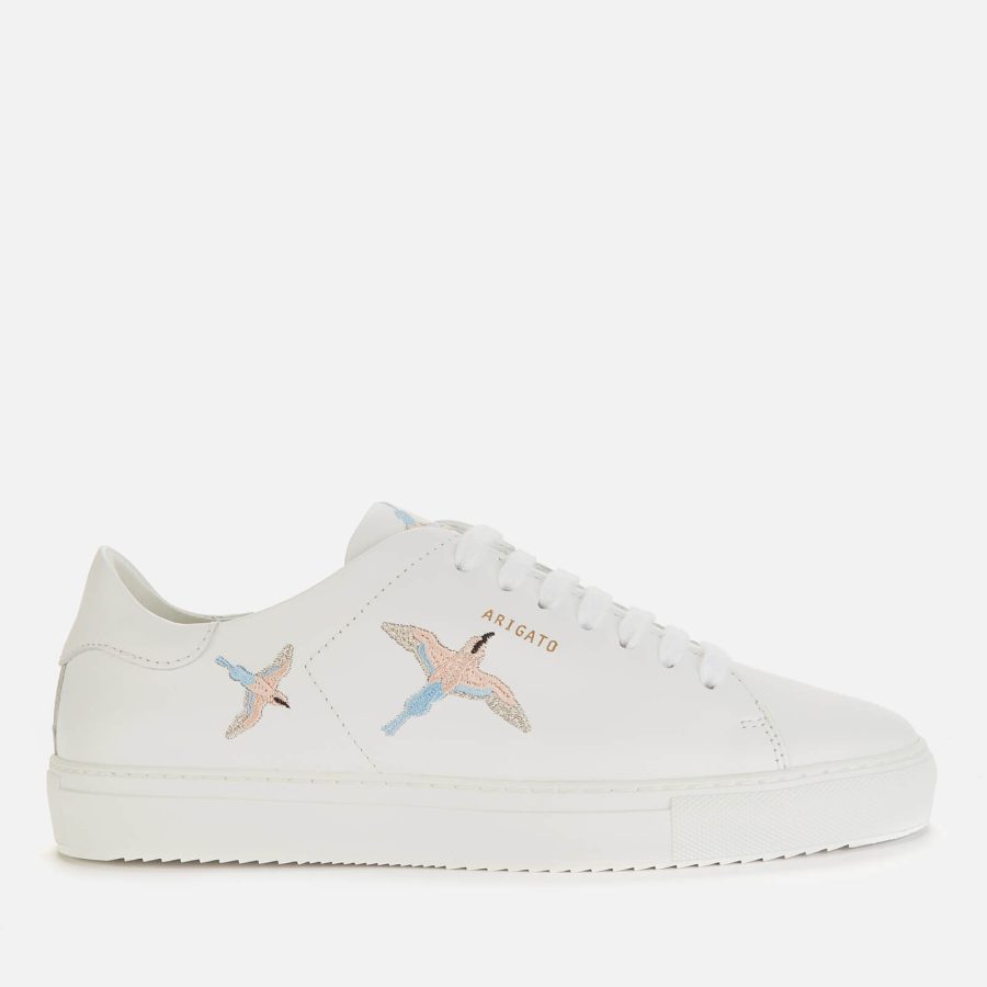 Axel Arigato Women's Clean 90 Bird Leather Cupsole Trainers - White/Blue/Pink - UK 4