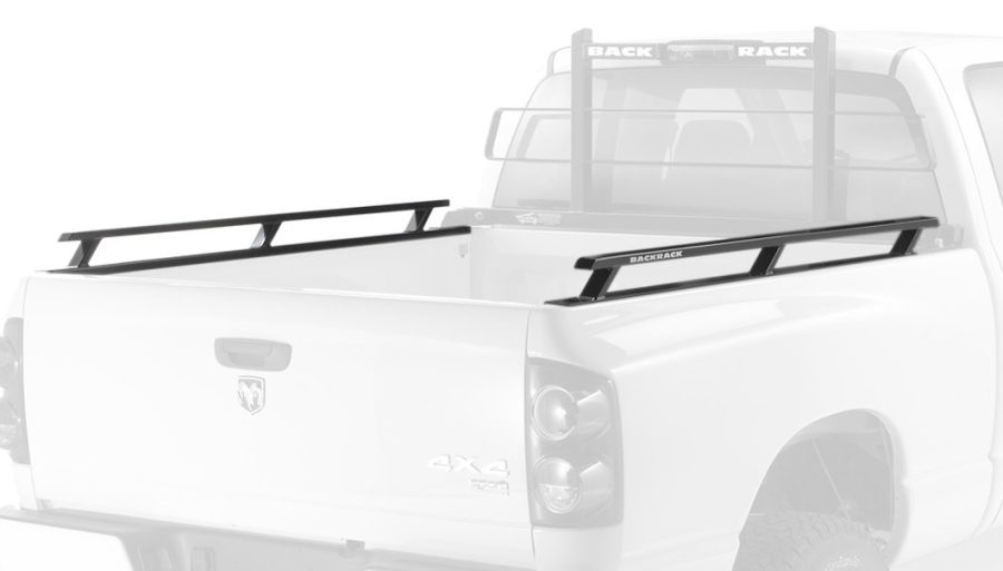 BACKRACK 80517 Side Rails to use w/Standard Bed | Black, No Drill Fits 2002-2009 Dodge RAM 2500/3500 All Beds; 2019-2024 RAM 1500/2500/3500 8FT Beds without RAMbox Cargo Mgmt & Others