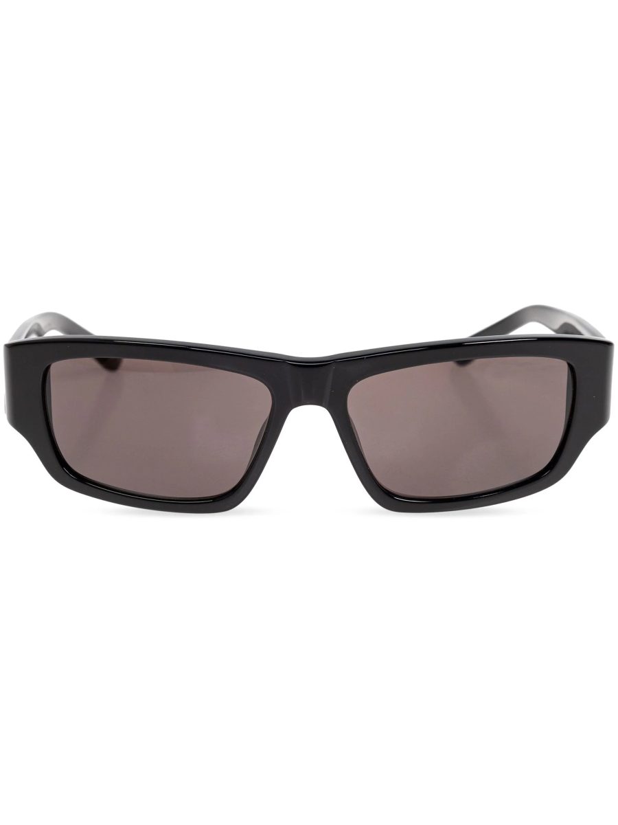 BALENCIAGA UNISEX Printed Rectangle-Frame Sunglasses Black