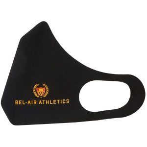 BEL-AIR ATHLETICS Logo Print Face Mask Black