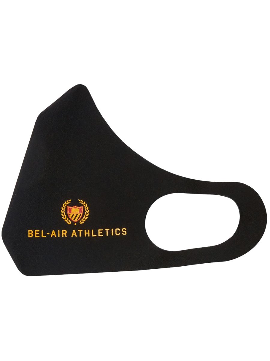 BEL-AIR ATHLETICS Logo Print Face Mask Black