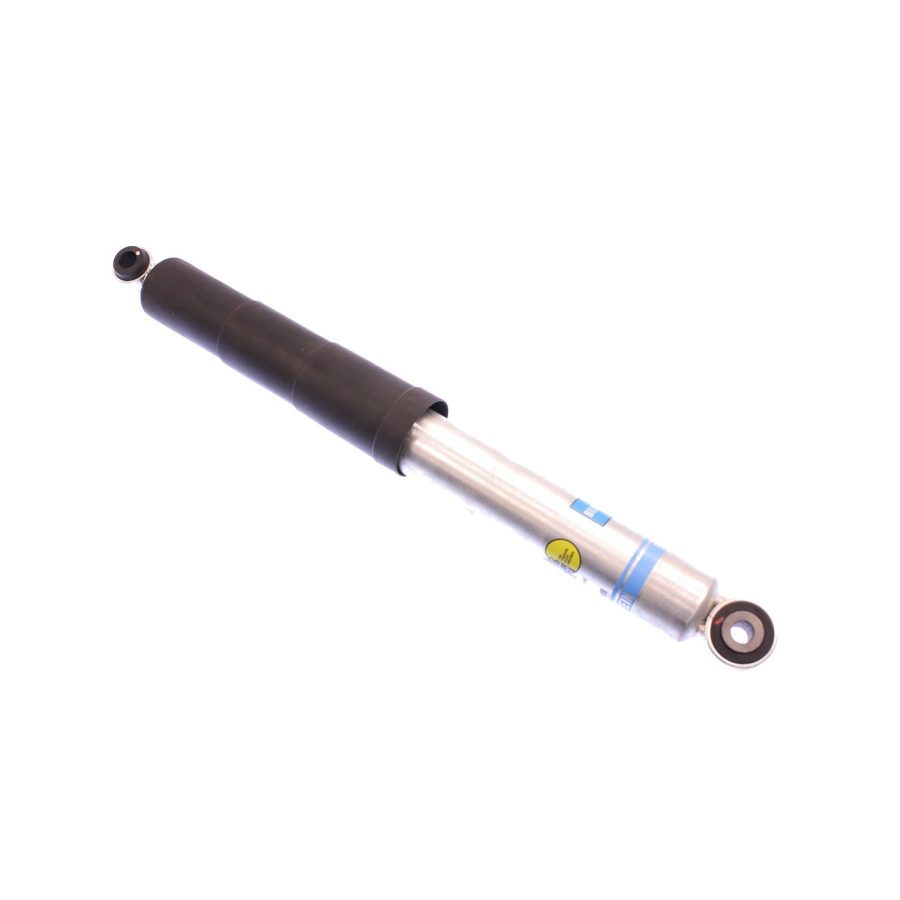 BILSTEIN 24-187152 Shock Absorber; B8 5100 Series; Nitrogen Gas Charged; Limited Lifetime Warranty; Not Adjustable Valving; 13.84 Inch Collapsed Length/ 21.65 Inch Extended Length; Eye Mount; With Shock Boots; Zinc Plated; Single