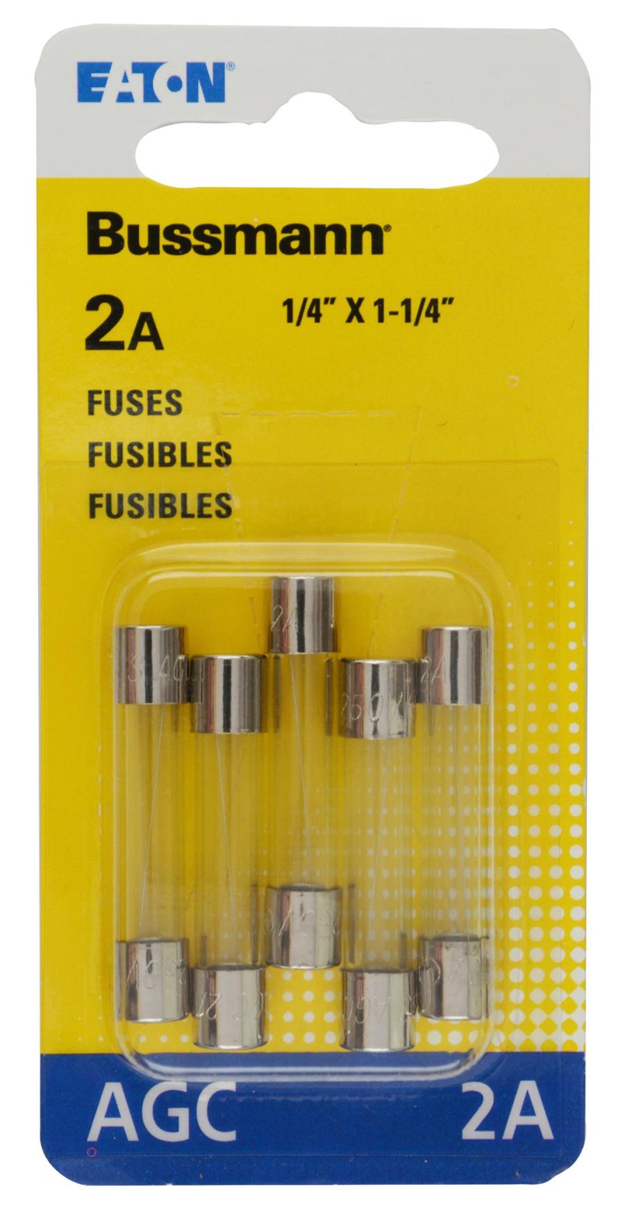 BUSSMANN BPAGC2RP Bussman BP/AGC-2-RP 2 Amp Electronic Glass Fuse