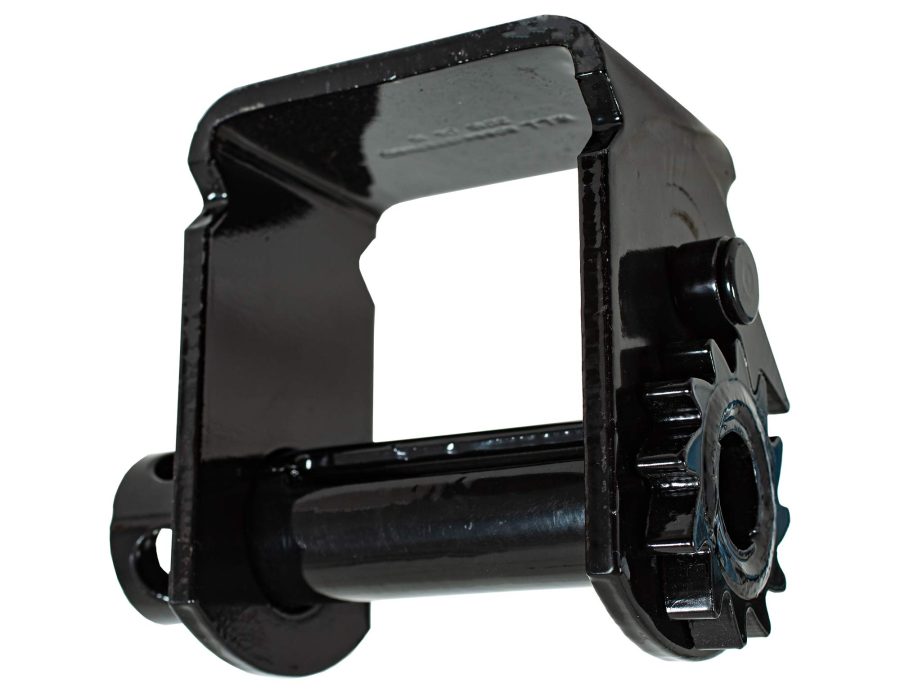 BUYERS PROD 1903030 Sliding Trailer Winch, 7.75 x 4 x 7 Inch, WLL 6,000, Steel w/Black Powdercoat, Works w/ Standard Sliding Winch Tracks, For Use w/ 4 Inch Straps, Trailer Cargo Control