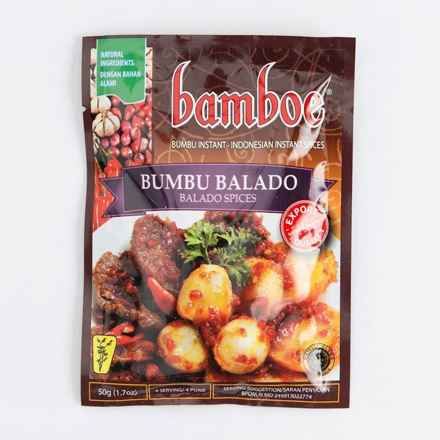 Bamboe Bumbu Balado Spices, 50 Gram/1.7 Oz (Pack of 3)