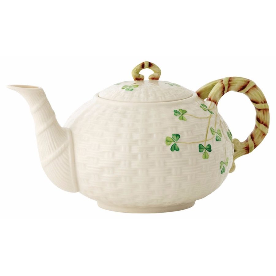 Belleek Classic Shamrock Teapot