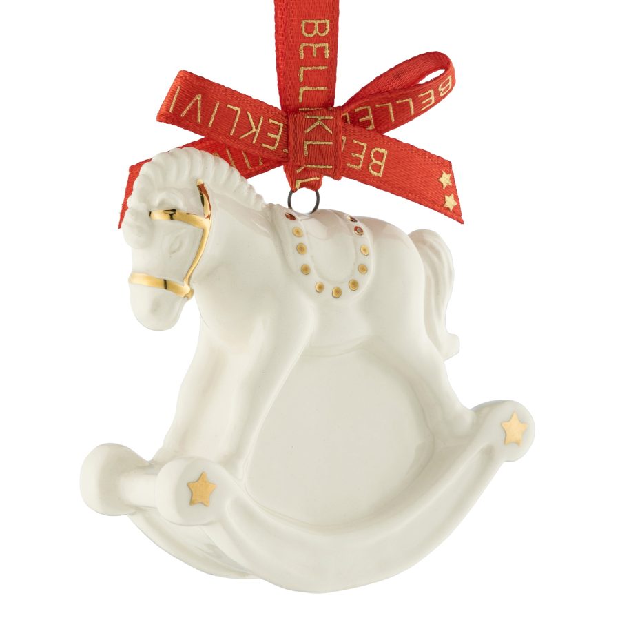 Belleek Living Mini Rocking Horse Mini Ornament