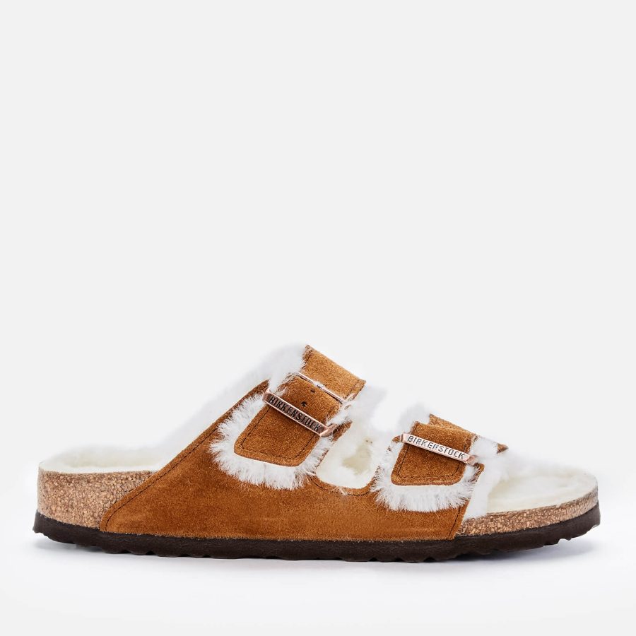 Birkenstock Women's Arizona Shearling Slim-Fit Sandals - UK 7