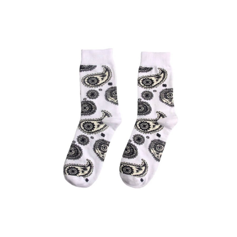 Black & White Bandana Socks