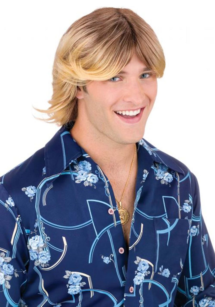 Blonde Shaggy Ladies Man Costume Wig