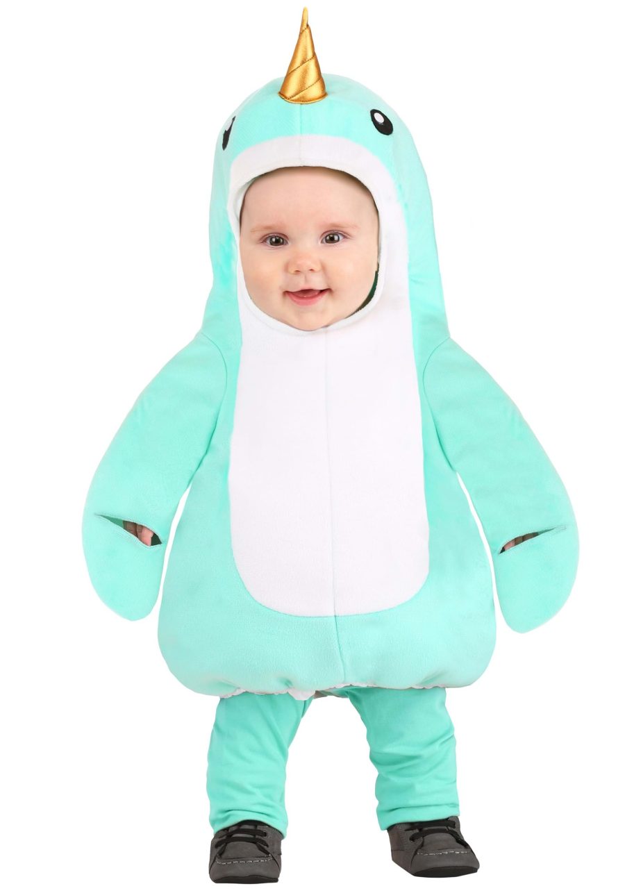 Blue Narwhal Baby Costume