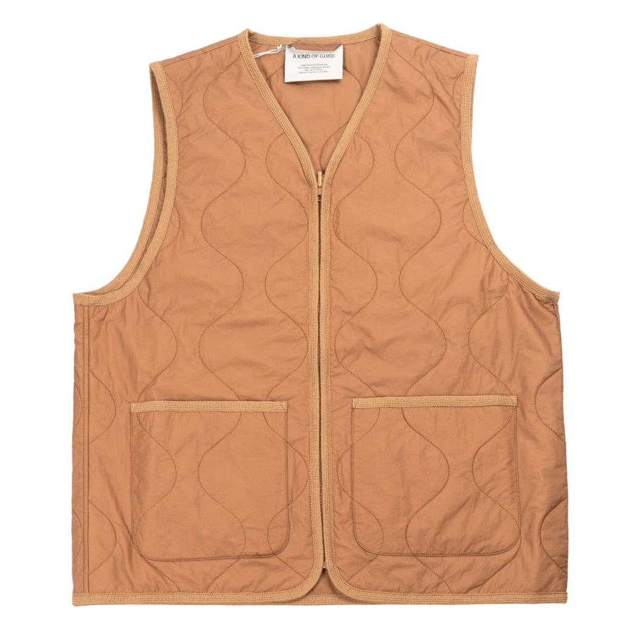 Bogdan quilted vest in mocha