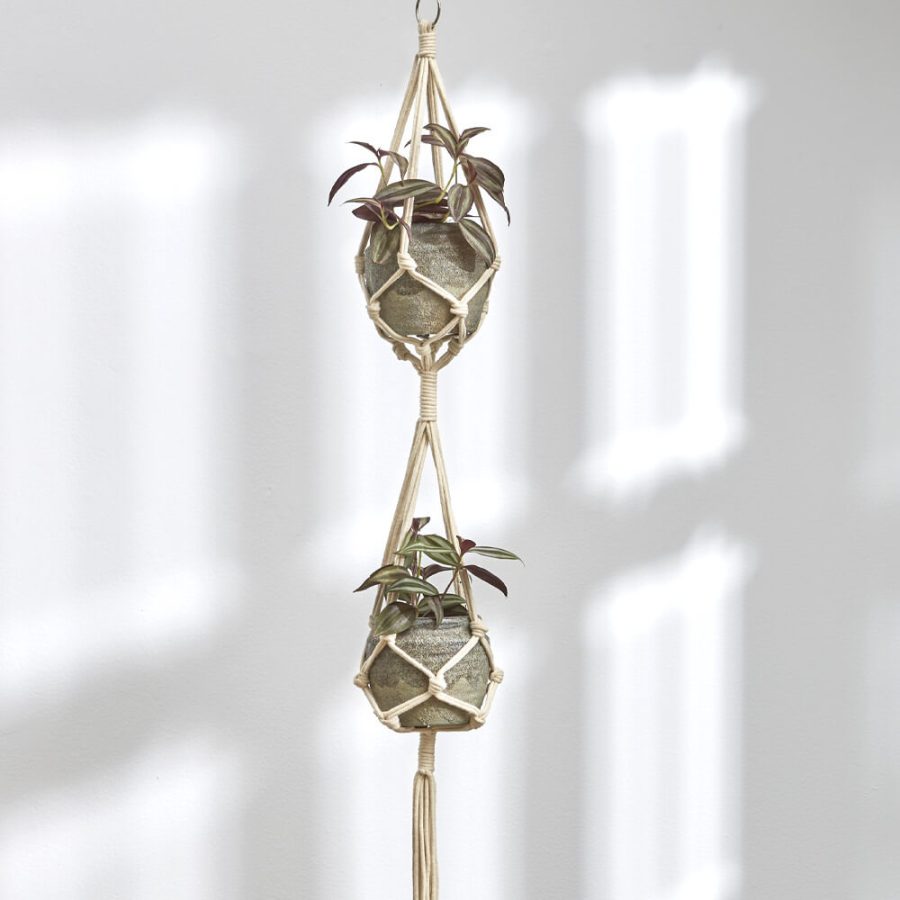 Boho Styled Macrame Plant Hangers