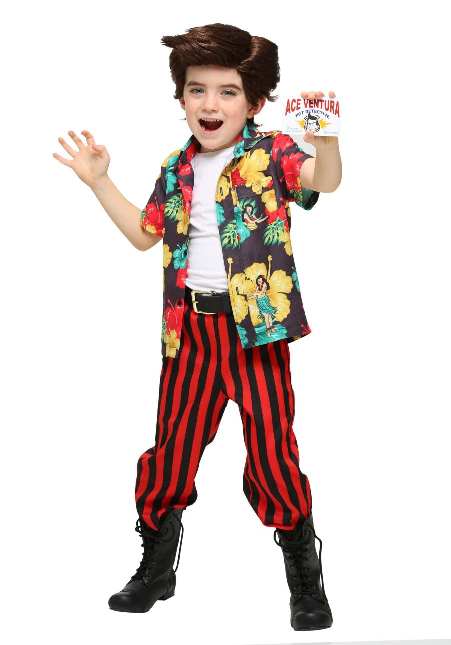 Boy's Ace Ventura Toddler Costume with Wig