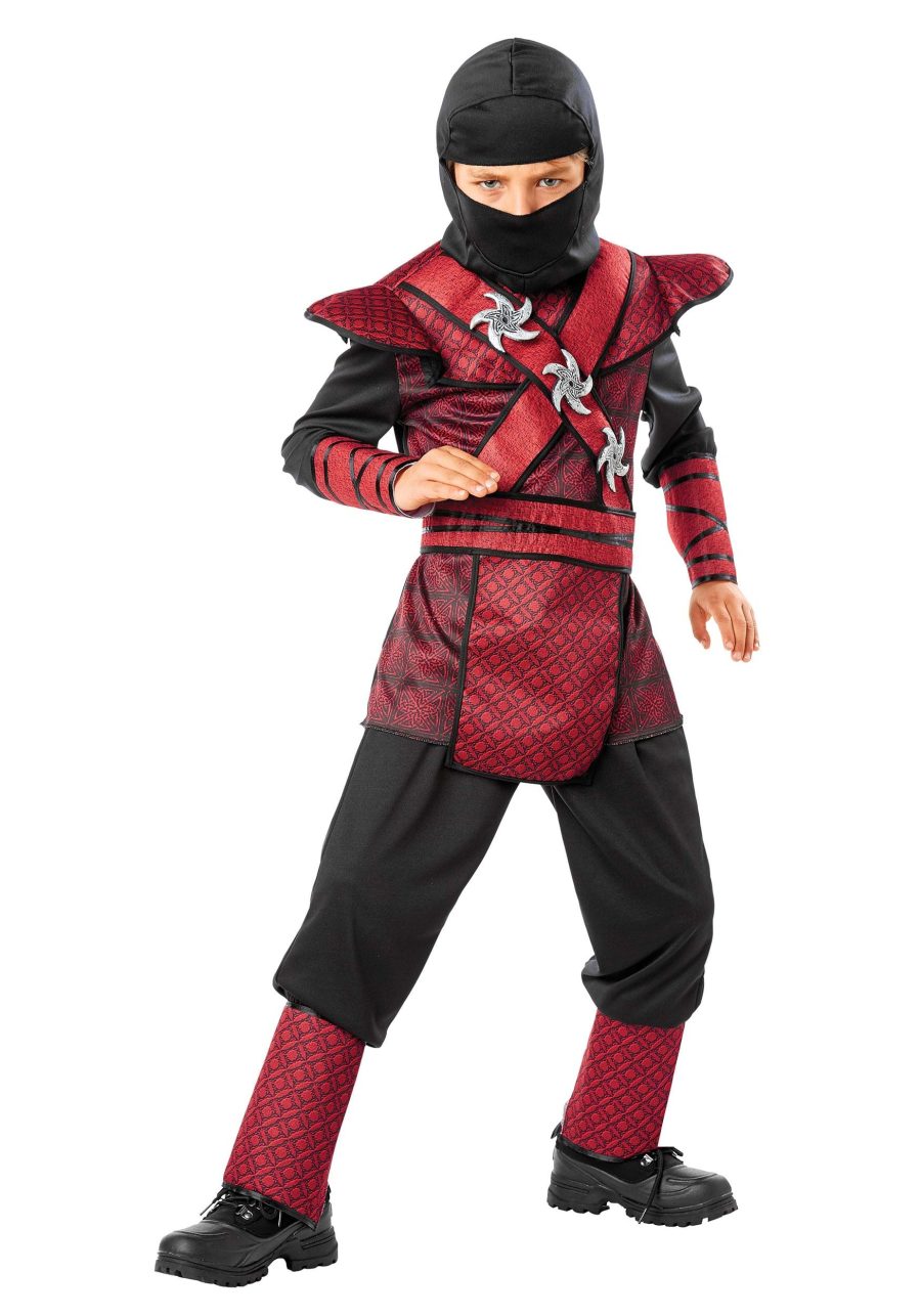 Boy's Regal Red Ninja Warrior Costume