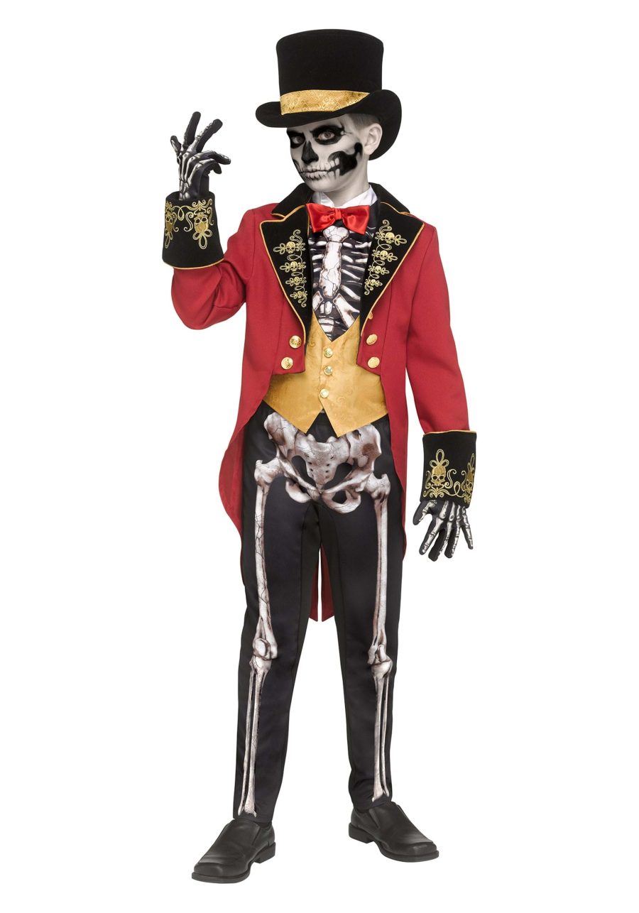 Boy's Skeletal Ringmaster Costume