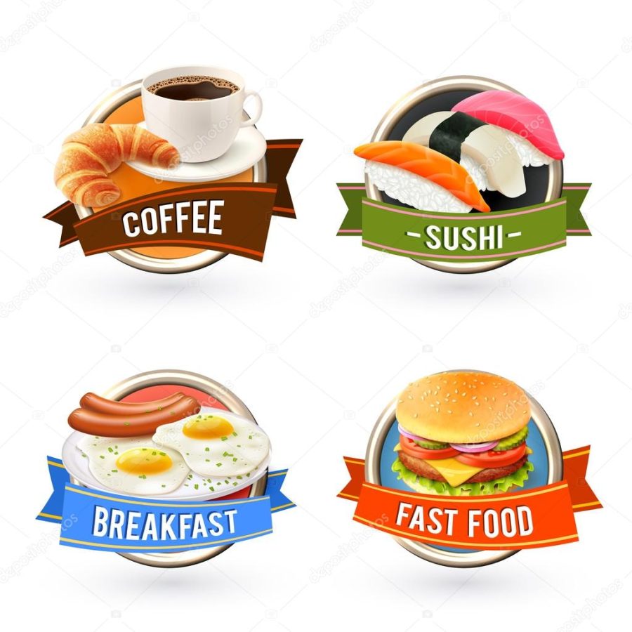 Breakfast Labels Set