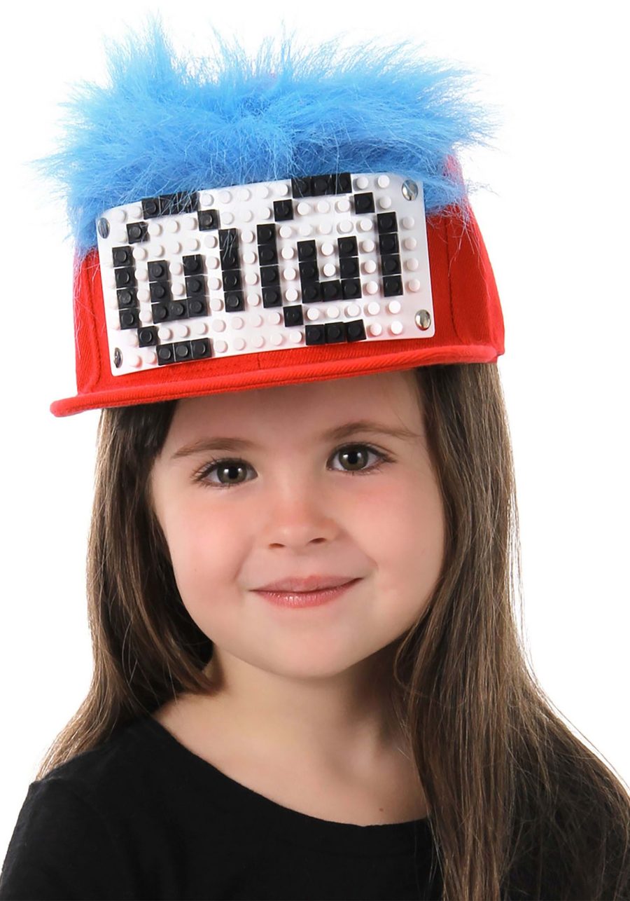 Bricky Blocks Build-On Snapback Hat Thing 1 & Thing 2 Kit