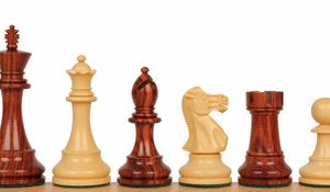 British Staunton Chess Set in Rosewood & Boxwood - 4 King