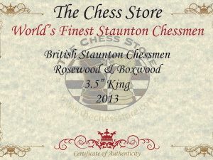 British Staunton Chess Set in Rosewood & Boxwood with Mahogany Box - 4 King