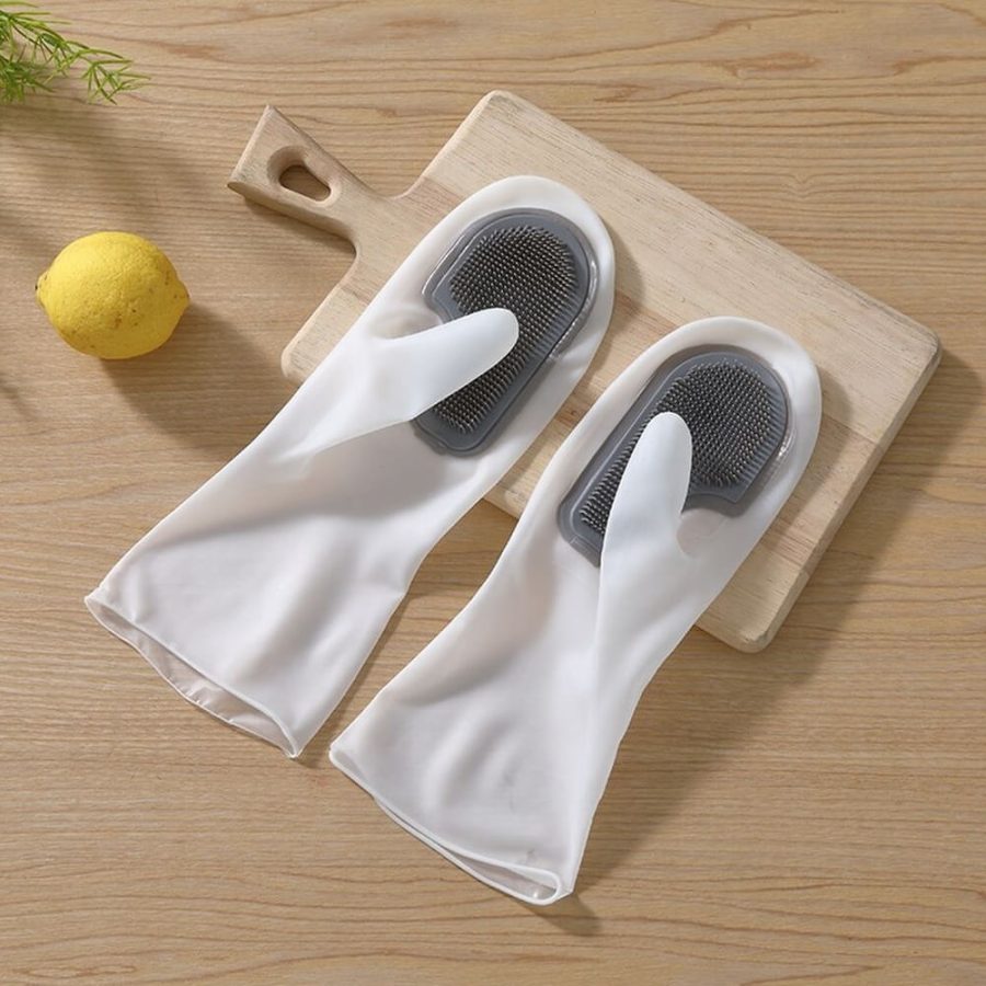 Brush Dishwashing Gloves