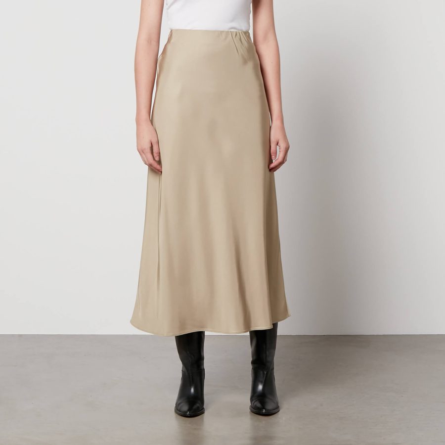 By Malene Birger Boshan Satin-Twill Midi Skirt - DK 40/UK 12