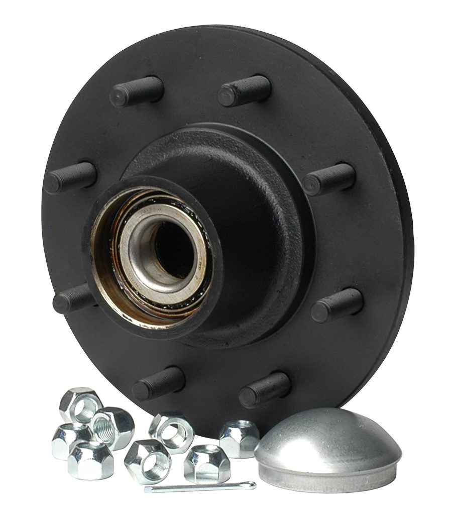 C.E. SMITH 13811 CE Trailer Trailer Hub Kit (Tapered 1 3/4 INCH to 1 1/4 INCH Stud (8 x 6 1/2) 12 INCH Brake Size)- Replacement Parts and Accessories for your Ski Boat, Fishing Boat or Sailboat Trailer