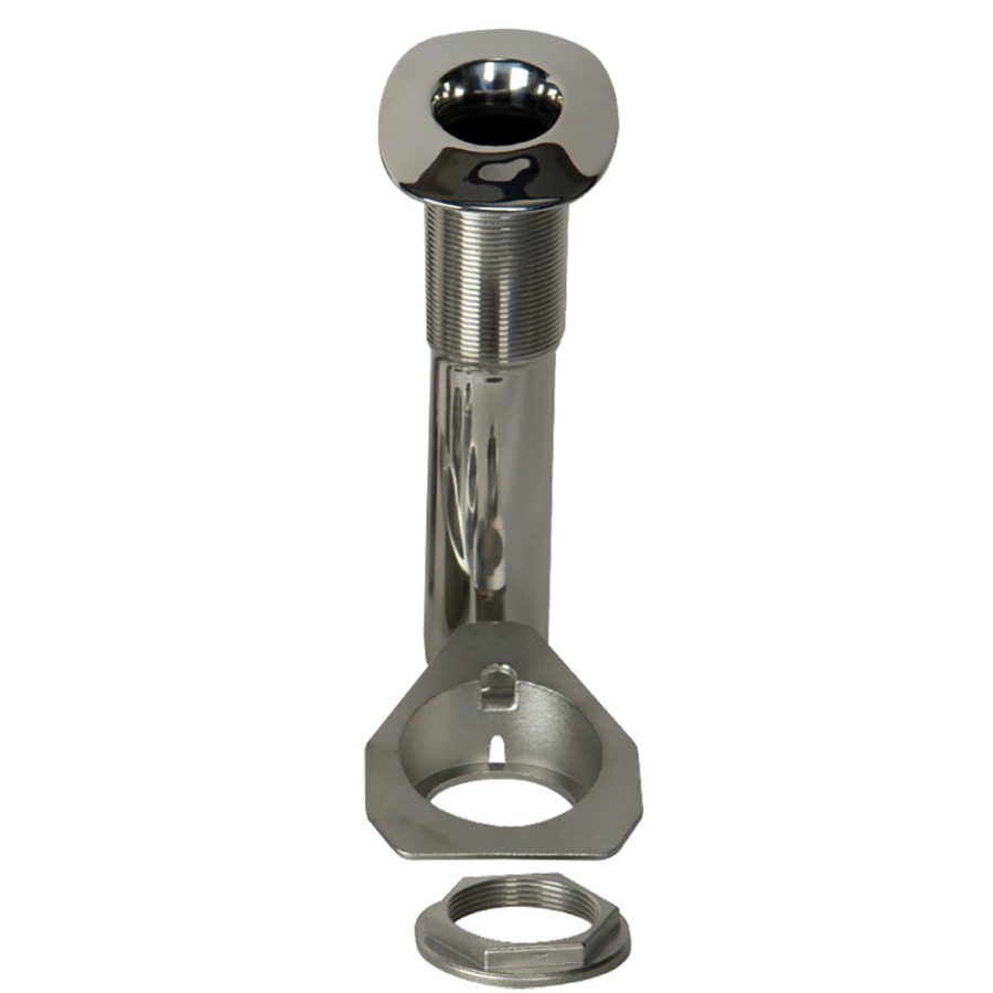 C.E. SMITH 53687S 80 Series Screwless Flush Mount Rod Holder - 15 Degree - Stainless Steel - Swivel Bottom - Black Liner