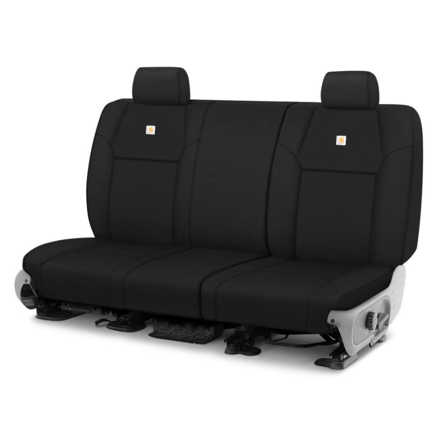 COVERCRAFT GTF4254COBK Seat Cover; Carhartt Precision Fit; Seat Style AU - 60/40 Split Bench With 3 Adjustable Headrests; 1000 Denier Cordura Nylon; Black; For One Row