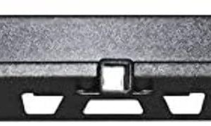 CROWN AUTO RT20047 Bumper; RT Off-Road; One Piece Design; Direct-Fit; Mounting Hardware Included; With 2 LED Light Cutouts; Without Spare Tire Carrier; With D-Rings; Textured Matte Black Steel; With 2 Inch Reciever Hitch