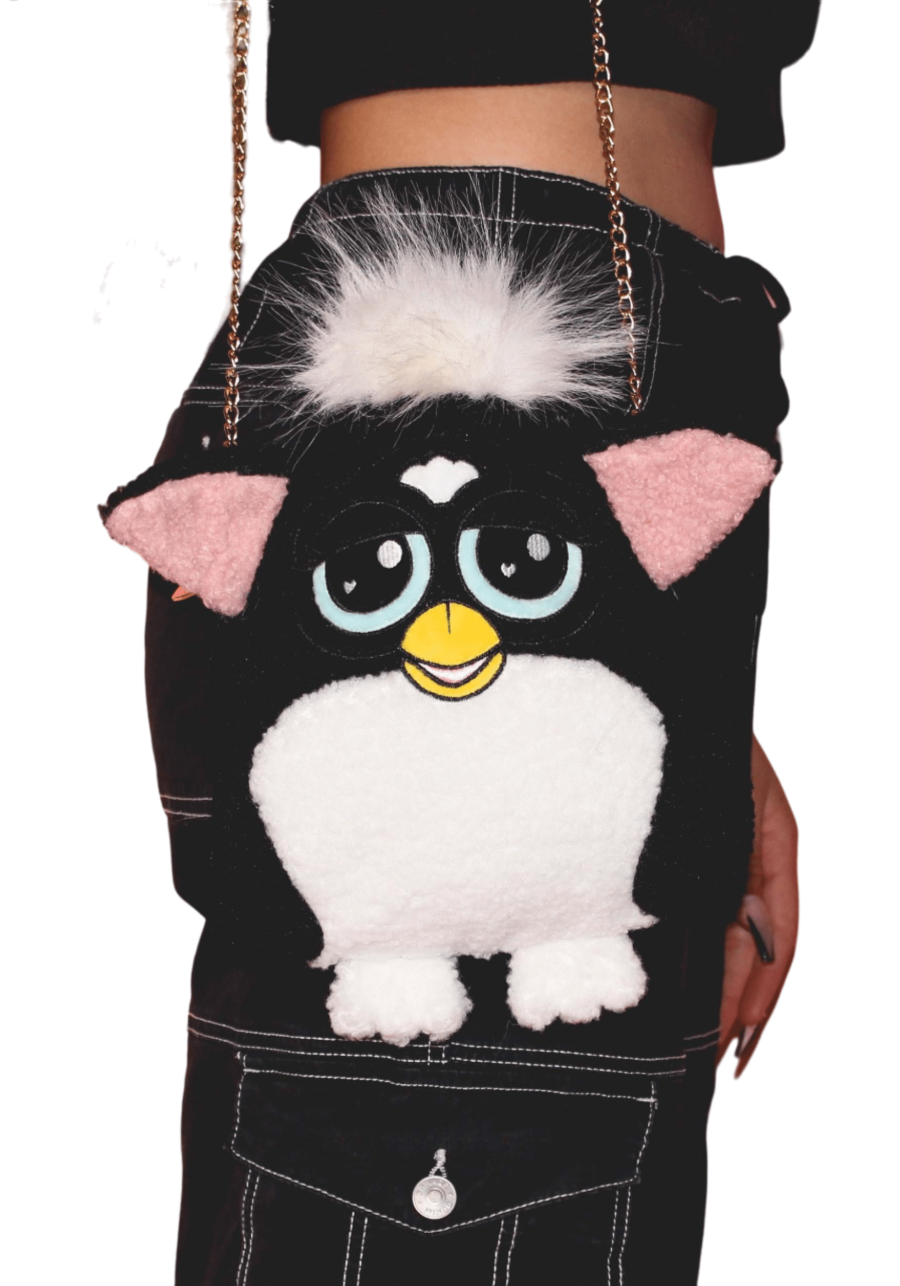 Cakeworthy Furby Figural Black Crossbody Bag