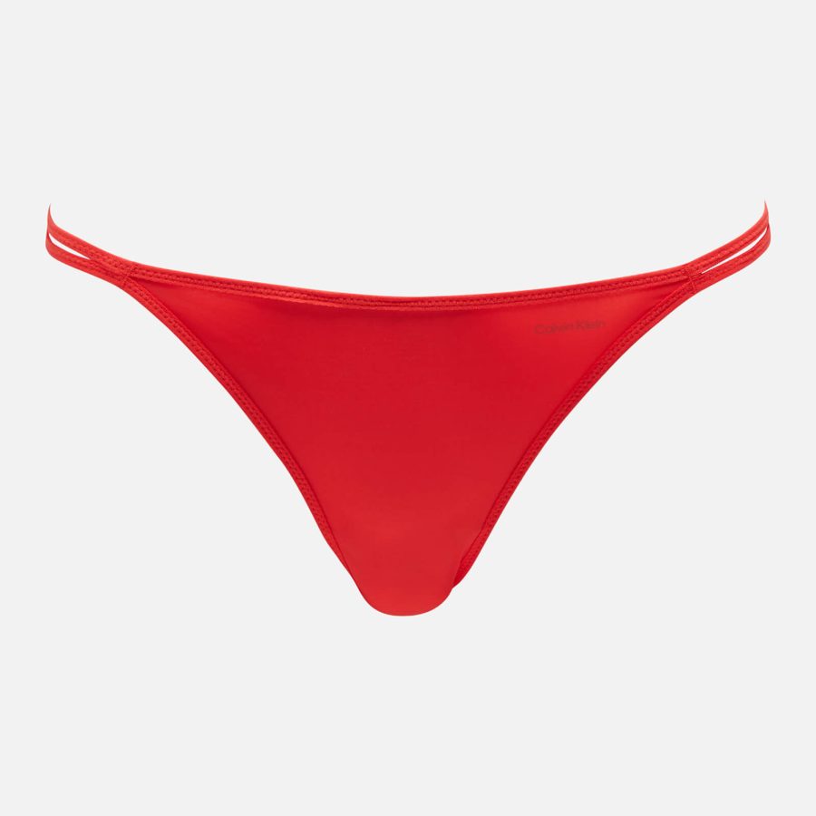 Calvin Klein Double Strap Jersey Thong - XS