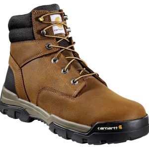 Carhartt - CME6047 - Men's Brown Ground Force 6" Waterproof Soft Toe Lace up Work Boot