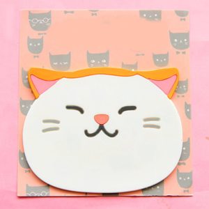 Cat Shaped Tea Coaster Cup Mat