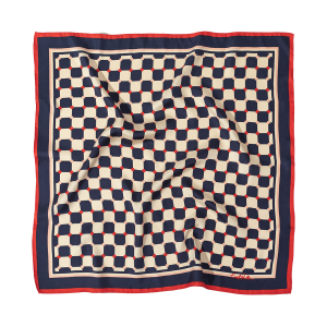 "Checkerboard" Silk Bandana