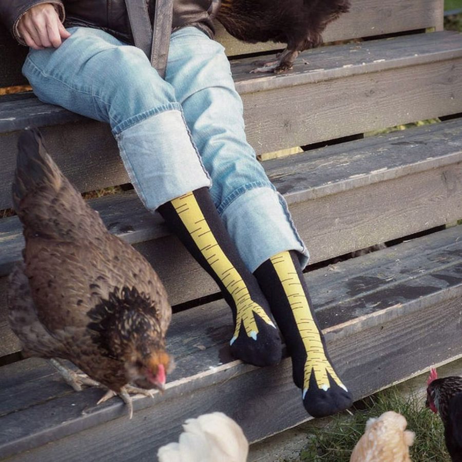 Chicken Knee High Leg Socks