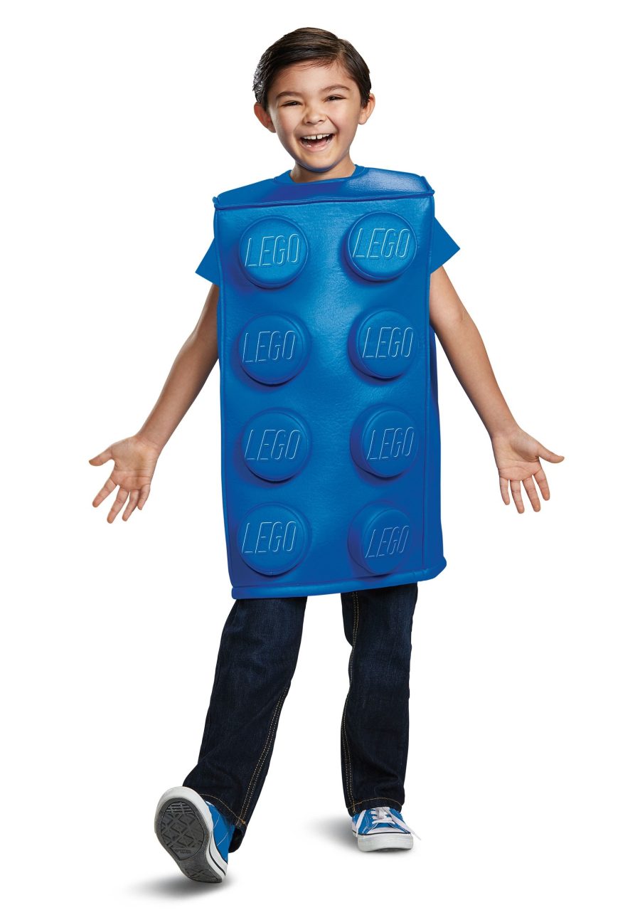 Child Lego Blue Brick Costume