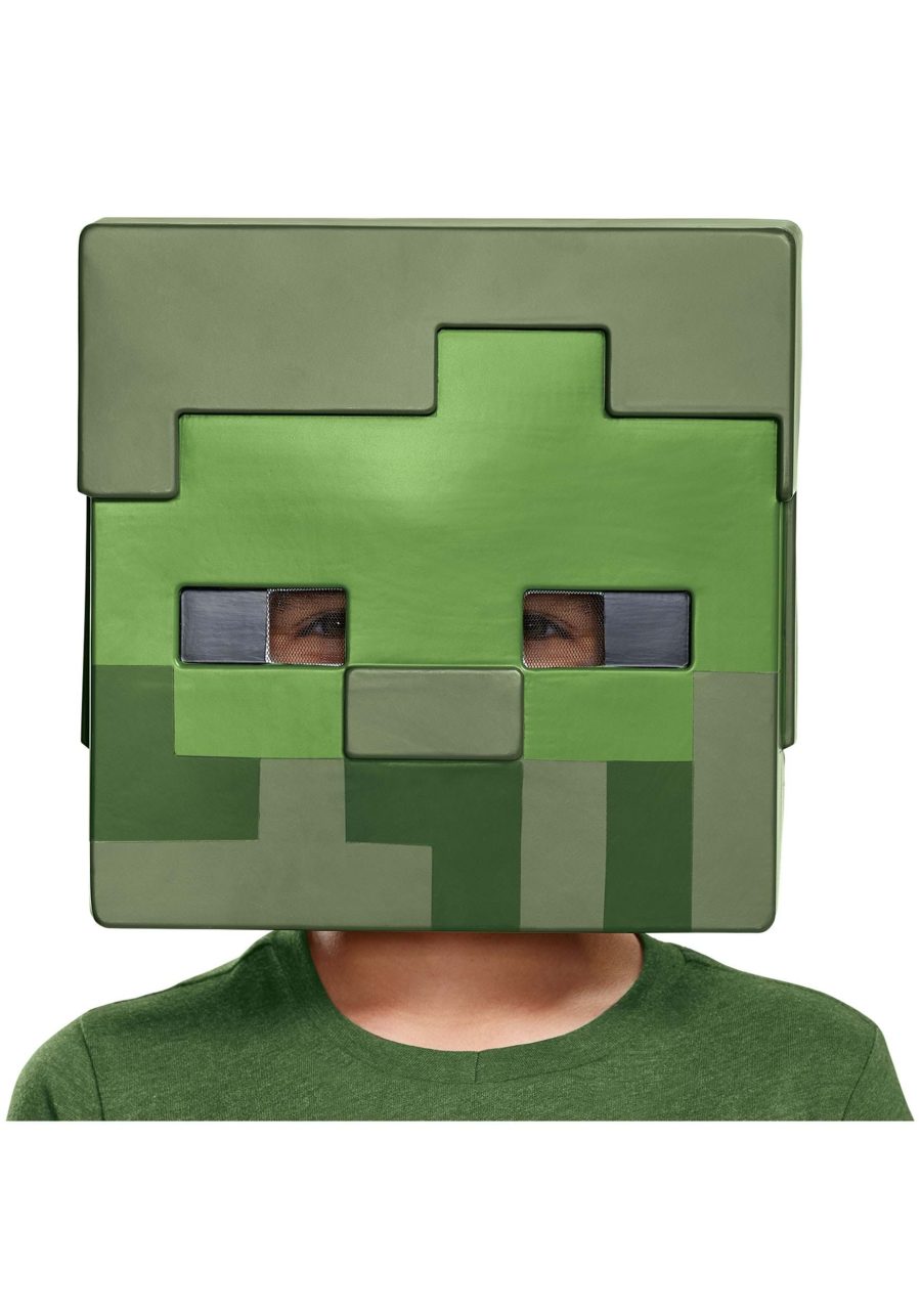 Child's Minecraft Zombie Mask