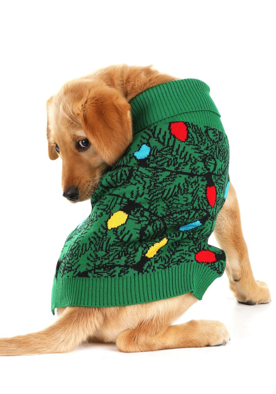 Christmas Tree Dog Sweater