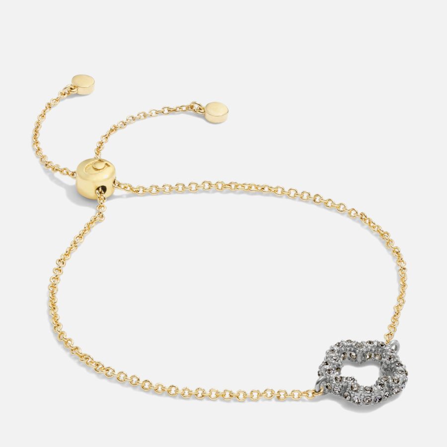 Coach Tearose Slider Gold-Tone Bracelet