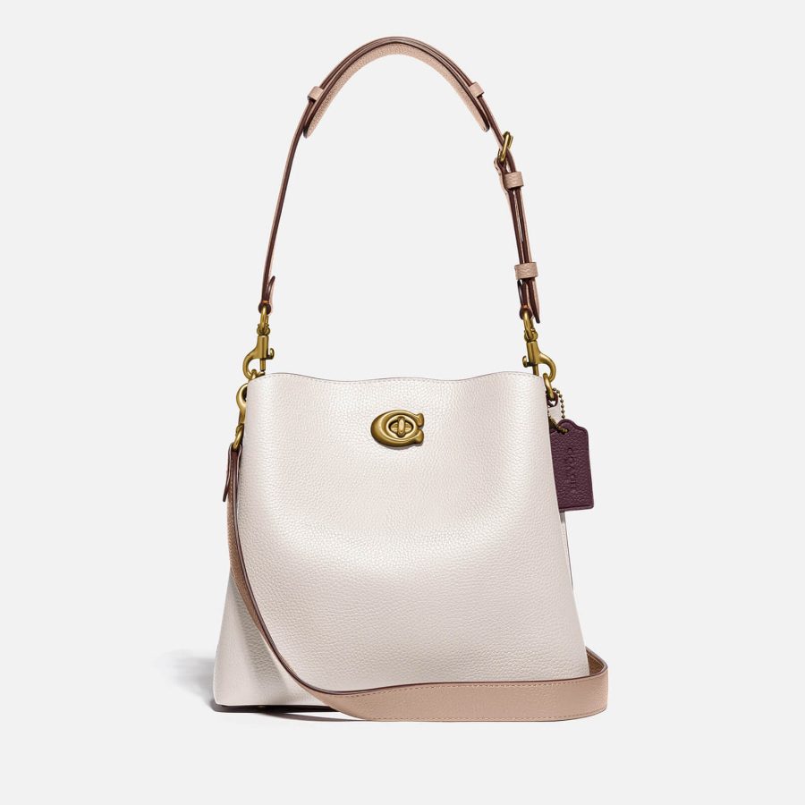 Coach Willow Pebble-Grain Leather Bucket Bag