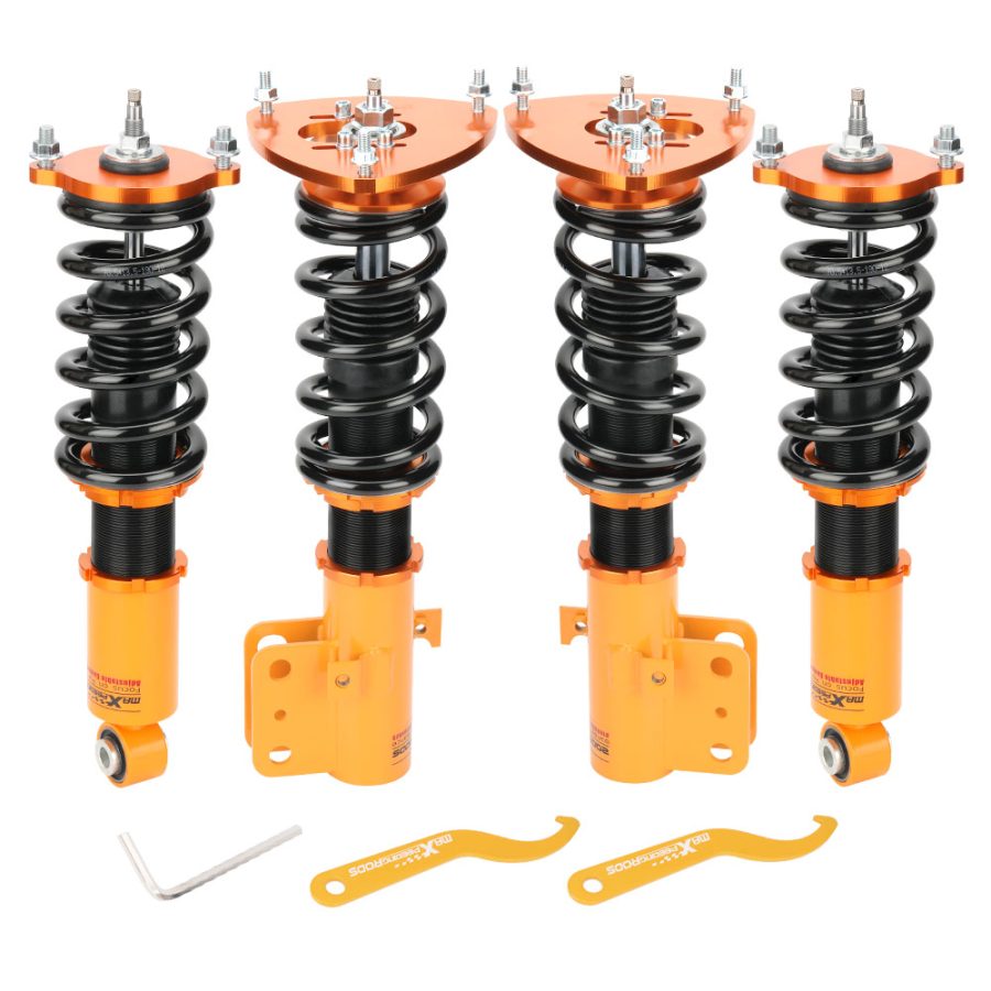 Coilover Suspension 24 Way Adjustable Damper Kit compatible for Subaru Legacy 05-09 BL BP lowering kit