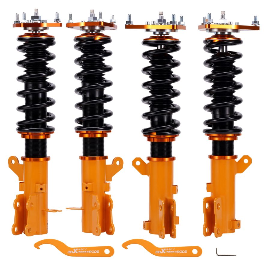 Coilovers Kit compatible for Hyundai Tiburon GS Coupe 2-Door 2005-2008 Adj. Damper Shocks lowering kit