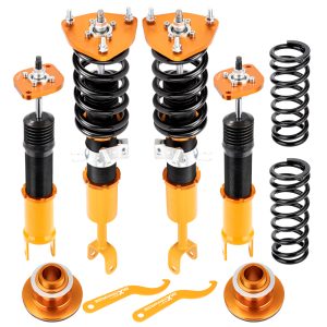 Compatible for Nissan 350Z Z33 2003 – 2009 Shock Absorbers Adjustable Height Coilovers Suspension Kit lowering kit