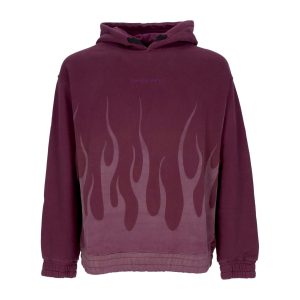 Corrosive Flames Hoodie Grape Wine Men's Hoodie