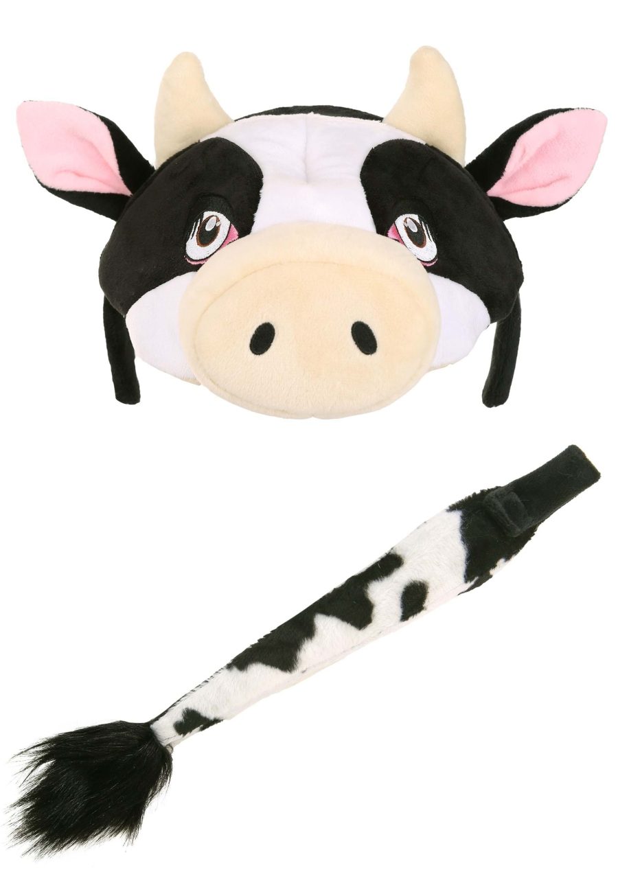 Cow Soft Headband & Tail Costume Kit