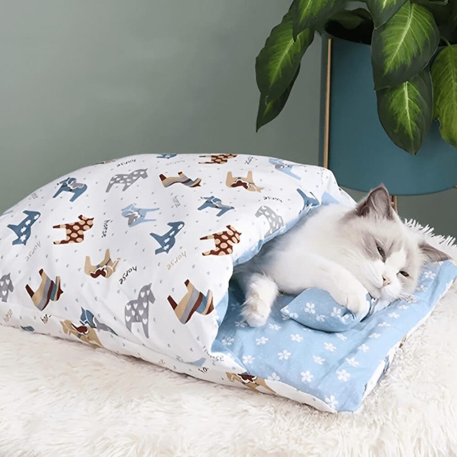 Cozy Cat & Dog Comforting Calming Bed